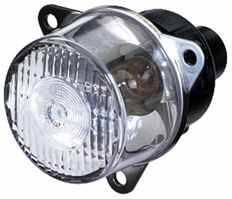 Lumina de delimitare HELLA Lampa Pozitie Fata Dreapta/Stanga 88x55x55mm Halogen 12/24V R5W Transparent Negru ECE-R7