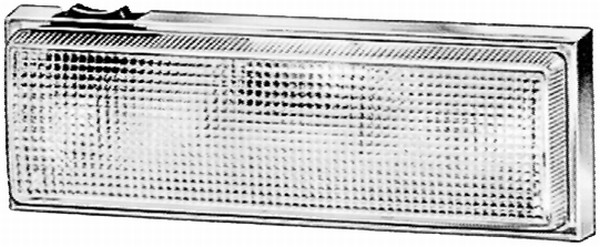 Lumini interioare HELLA lampă interior cu comutator dreptunghiular 205x70x35mm transparent 12V/24V montaj insurubat