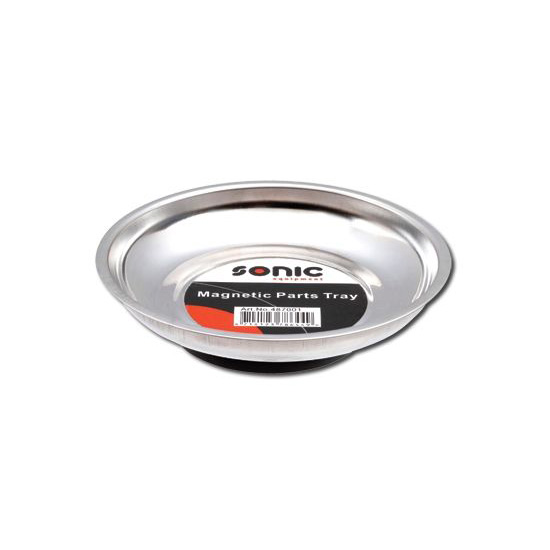 Containere de garaj SONIC bol magnetic metal gri diametru 150mm forma rotunda