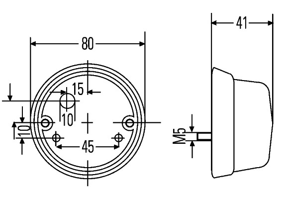 Semnalizator HELLA Galben Fata Dreapta Stanga Diametru 78mm Înălțime 41mm Lampă Halogen 12V 18W Montant Insurubat