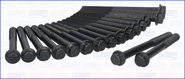 Set surub chiulasa AJUSA MITSUBISHI PAJERO II-IV PININ I 3.2D 09.99- filet M12 pas 1.25 mm lungime 118 mm 133 mm cap poligonal extern