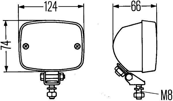 Lumina de ceață spate HELLA P21W 12V Halogen Roșu Negru 74mm Înălțime 124mm Lățime 66mm Lungime Montare Stânga Dreapta ECE-R38