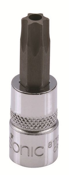 Cheie tubulară SONIC 1/4` TORX Tamper T40H, lungime 37 mm, scurtă, profil E-TORX 6.3 mm