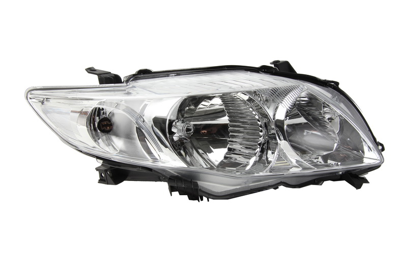 Lampa frontala Dreapta HB3/HB4 electric fara motoras argintiu transparent Toyota Corolla DEPO Far Dreapta