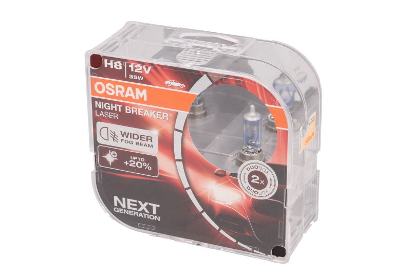 Bec far faza lunga OSRAM H8 12V 35W PGJ19-1 Night Breaker Laser 2buc lumina alba 150m 150% mai mare Mercedes M (W163) 01.96-