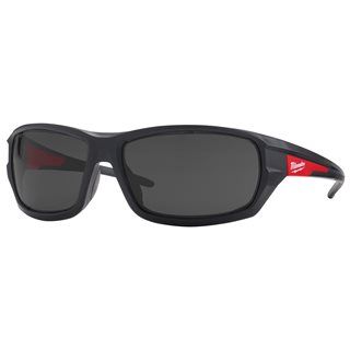 Ochelari protectie MILWAUKEE, lentile umbrite, standard EN 166, EN 170, EN 172, culoare Negru/Rosu