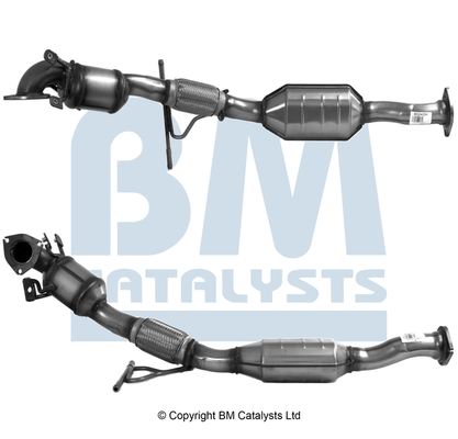 Convertor catalitic EURO 3 oval Diesel VOLVO S60 I S80 I V70 II 2.4D 01.01-04.10 BM CATALYSTS