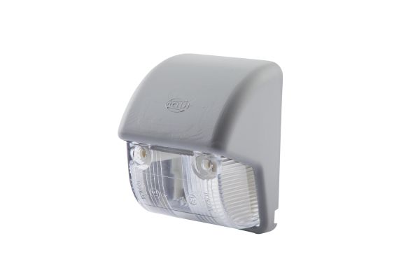 Lumina de delimitare HELLA, albă, halogen/R10W, 12/24V, înălțime 45mm, lățime 535mm, adâncime 53mm, montare L/R