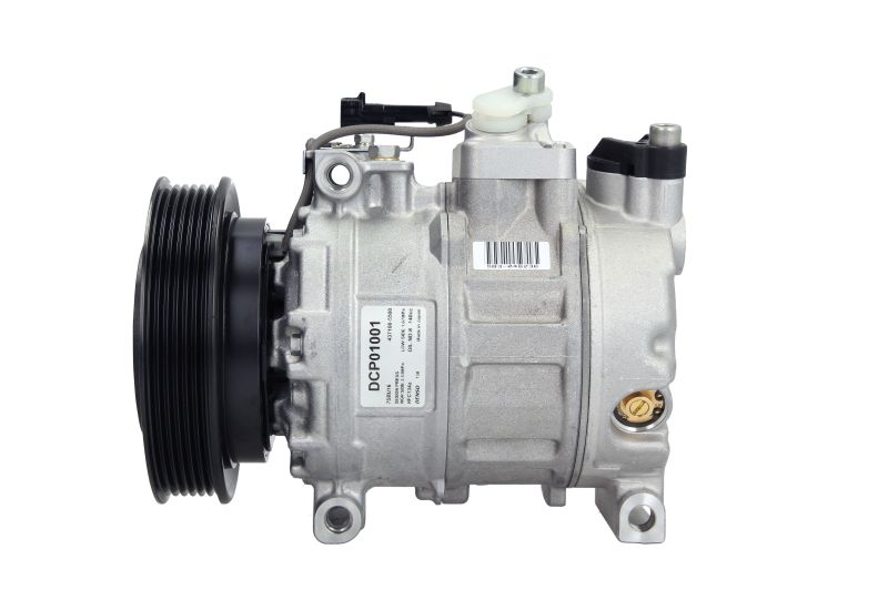 Compresor aer condiționat DENSO Fiat ALFA ROMEO 7SBU16C 12V 130mm 3 găuri R134a PAG 46 140ml 218mm lungime 138mm înălțime