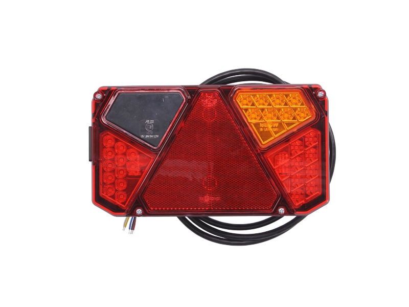 Stopuri spate WAS LED 12/24V indicator lumini frana parcare iluminare numar reflector triunghiular dreapta rosu portocaliu