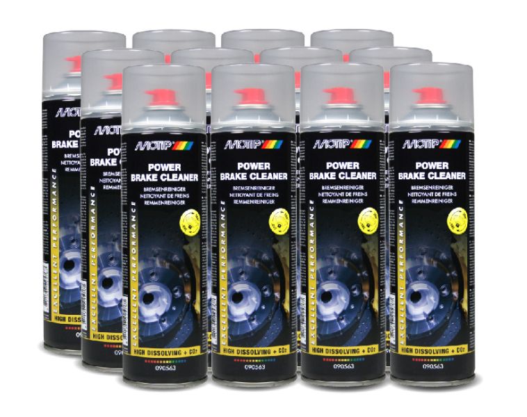 Solutie curatat frane aerosol 0,5L 12 buc pentru degresare sisteme franare ambreiaje elemente metalice MOTIP