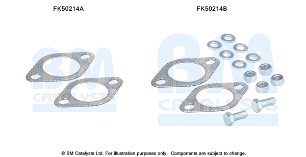 Set montare sistem evacuare HYUNDAI TUCSON KIA SPORTAGE II 2.0D 01.06- BM CATALYSTS