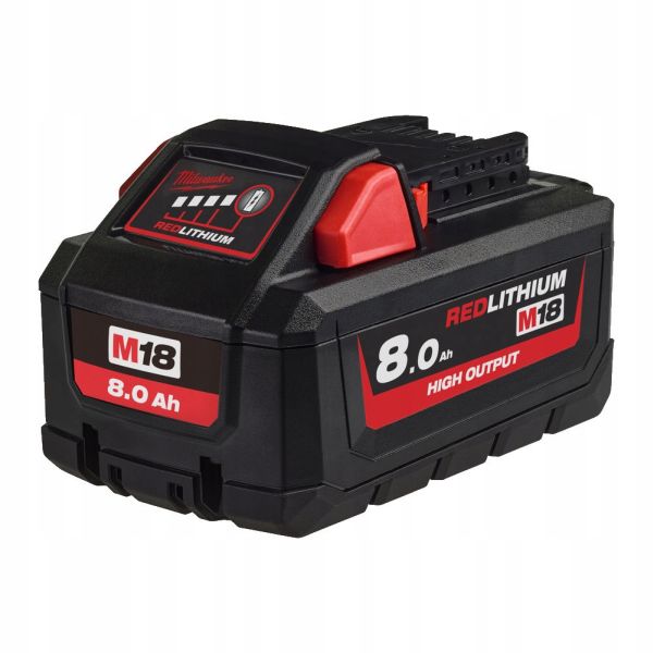 Acumulator MILWAUKEE 18V 8Ah Li-Ion M18 HB8 1buc Suflante aer cald accesorii Scule electrice