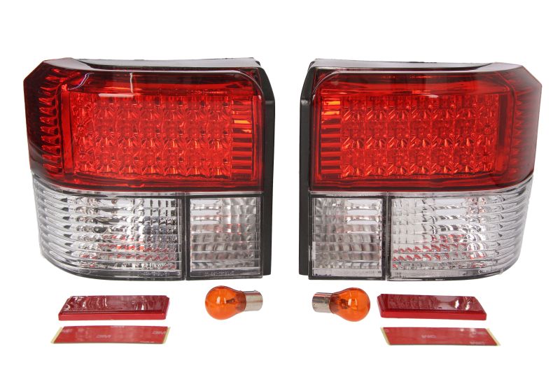 Lampa spate LED indicator transparent sticla rosu VW TRANSPORTER T4 LIFT 09.95-04.03 DEPO