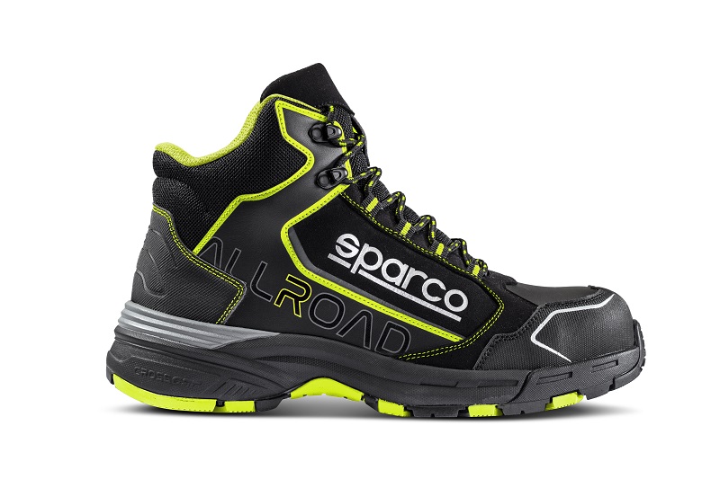 SPARCO TEAMWORK incaltaminte protectie ALLROAD marime 42 S3 SRC microfibra nailon galben negru bot compozit