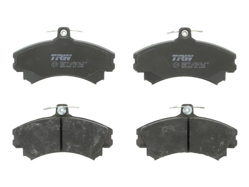 Set placute frana Fata cu accesorii TRW AUTOMOTIVE MITSUBISHI COLT CZC VI FORFOUR 1.1-1.5D 72.7x130x17.3 mm