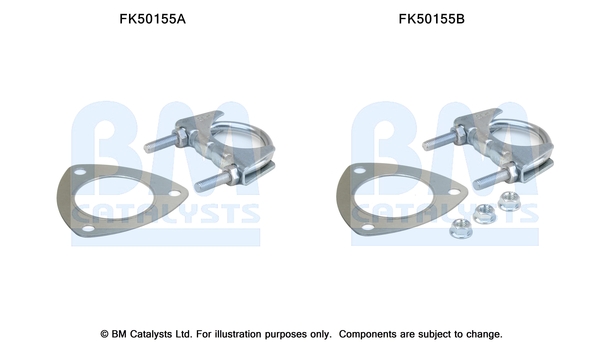 Set montare sistem evacuare BM CATALYSTS Opel Astra H GTC Zafira B Minivan 1.6 1.6LPG 1.8 07.05-04.15