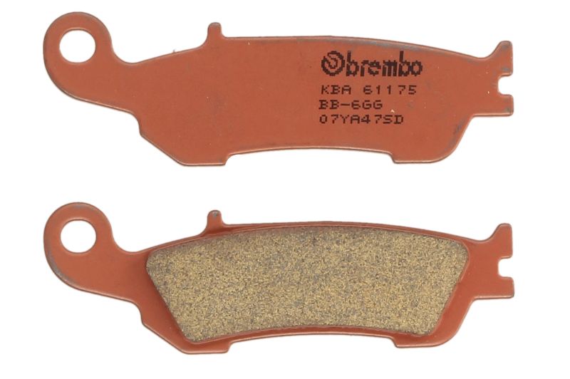 Set plăcuțe frână disc BREMBO sinterizat față/spate Yamaha 93.8mm lungime 31.1mm înălțime 7.2mm grosime teren accidentat