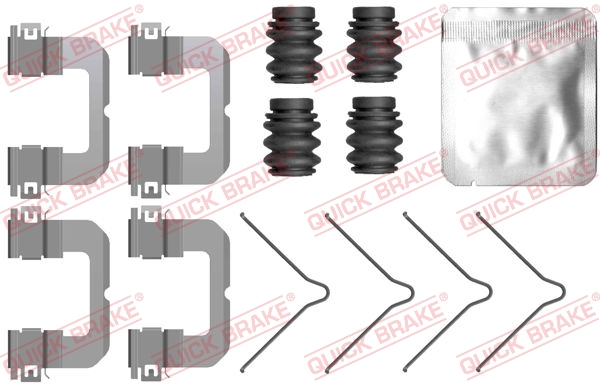 Set accesorii montare placute frana fata HYUNDAI IONIQ KIA NIRO 1.6H Electric 03.16- QUICK BRAKE