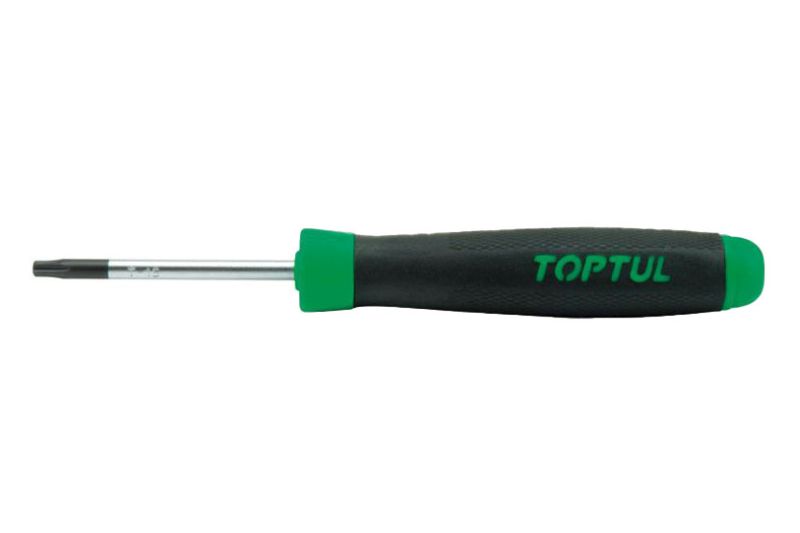 Surubelnita TORX T6 Precizie 50mm Lungime Totala 140mm Maner Antialunecare Varf Calit Magnetic Negru Precis TOPTUL