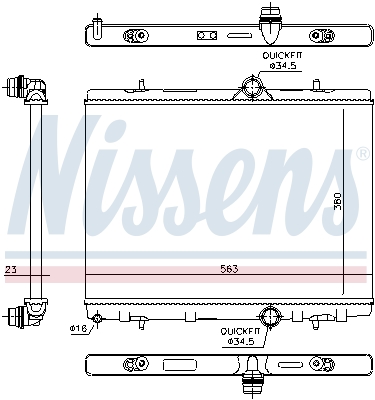 Radiator, racire motor NISSENS