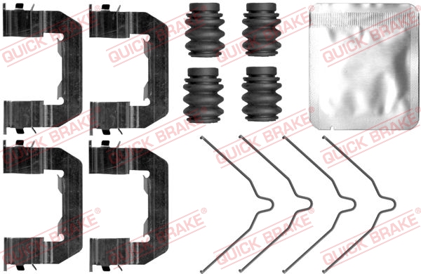 Set accesorii placute frana QUICK BRAKE Hyundai Santa Fé III 2.0D-3.3 Fata MANDO 09.12-