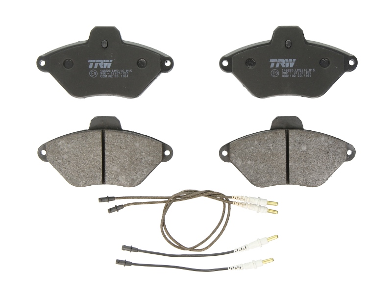 Set placute frana fata TRW AUTOMOTIVE CITROEN XANTIA 1.8-2.0D 93-03 Inaltime 69mm Latime 130.9mm Grosime 16mm