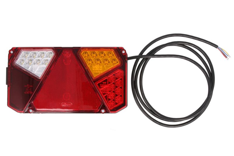 Stopuri spate WAS LED 12/24V indicator lumini frana parcare iluminare numar reflector triunghiular cablu 0,2m