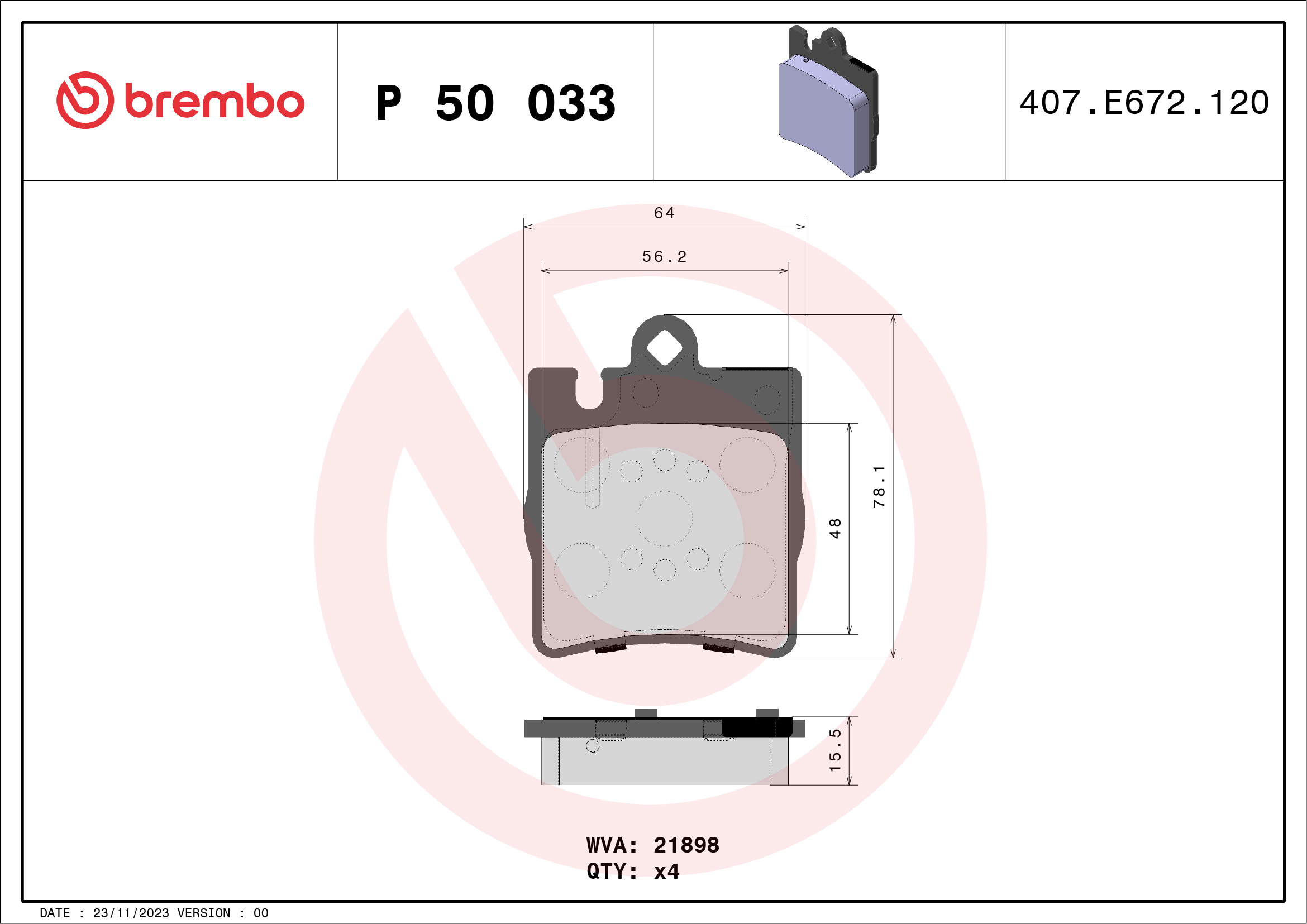 Placute de frana - Tuning BREMBO