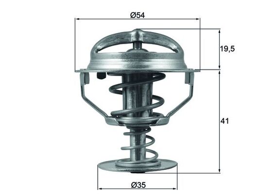 Termostat lichid racire 82°C MAHLE Ford Fiesta IV V KA Street KA 1.3/1.6 09.96-11.08 Diametru 54mm 35mm Inaltime 20mm 41mm