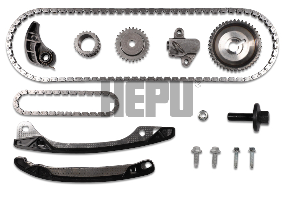 Chit lant distributie HEPU Timing set lant+sprocket DACIA DUSTER NISSAN MICRA IV RENAULT GRAND SCENIC III MEGANE III 1.0/1.2/1.4 02.09-