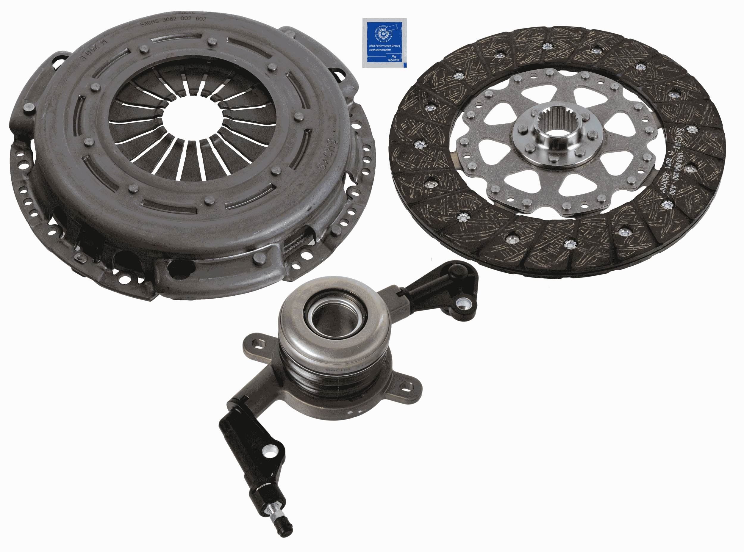 Set ambreiaj SACHS 240mm Mercedes C T-MODEL S204 W204 E T-MODEL S212 W212 GLK X204 2.1D 2.2D 2.5 07-16