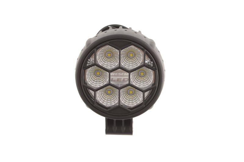 Lampa de lucru LED WESEM 12/24V 24W 1500lm 6 LED 74mm adancime 117mm diametru cadru plastic aliaj unghi 50 grade