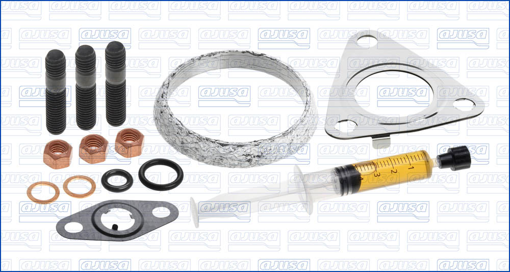 Set montaj turbocompresor AJUSA cu garnituri MERCEDES E W211 GL X164 M W164 4.0D autoblocare 01.06-08.12