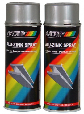 Spray cu zinc MOTIP Vopsea 0.4L Alu-Zinc Luciu Aerosol