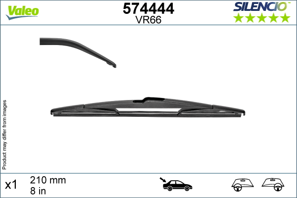 Lamela ștergător spate VALEO 210mm CITROEN C3 AIRCROSS II 06.17- 1 buc 8 inch Standard