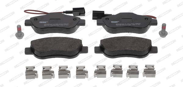 Set placute frana disc Fata FERODO FIAT 500 KA 1.2/1.3D 07.07- Inaltime 51.1mm Latime 122.8mm Grosime 17.5mm BOSCH