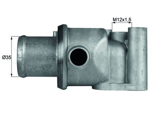 Termostat sistem racire 87°C in carcasa FIAT CINQUECENTO SEICENTO 600 0.9 MAHLE diametru exterior 35mm cu etansare