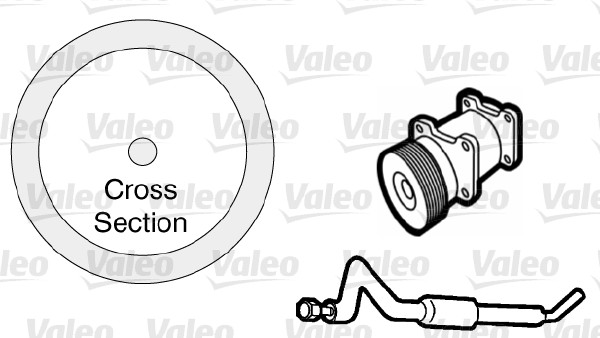 Garnitura conducta lichid racire VALEO Sigilii Kit Volvo x20 Sistem racire Cabluri