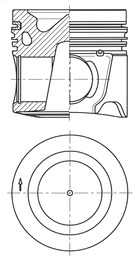 Piston KOLBENSCHMIDT diametru 104mm STD IVECO EUROCARGO CROSSWAY EUROCARGO IV V TECTOR I IRISBUS F4AFE411A-F4AFE611E