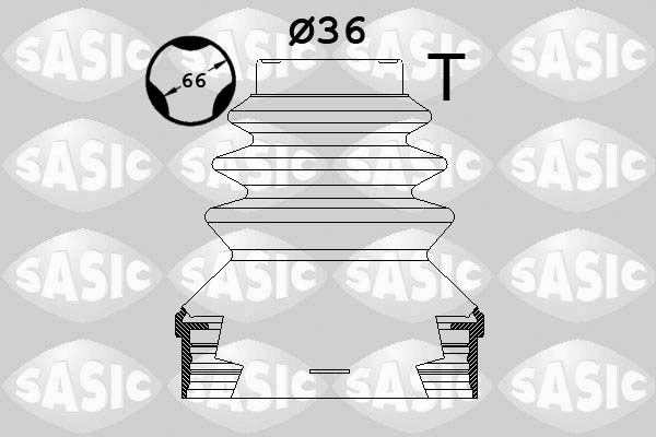 Ansamblu Burduf Cauciuc Cap Planetara Fata Interior 36mm CITROEN C4 CACTUS PEUGEOT 2008 I 208 II 1.2-1.6D SASIC