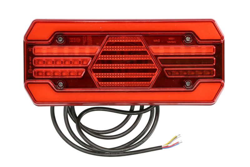 Stopuri spate LED 12/24V indicator ceata marsarier frana parcare reflector cablu 0,2m dreapta WAS