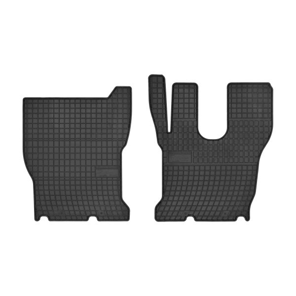 Covorașe cauciuc cabină FROGUM, 2 bucăți, negru, compatibil VOLVO FM10/FM12/FM7 08.98-09.05, camion