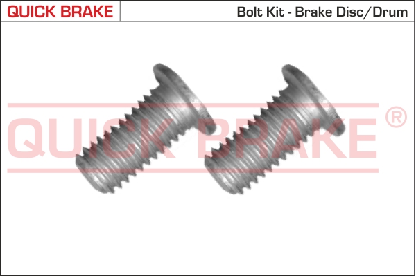 Surub disc frana fata M8x1,25x18 lungime filet 18mm 2 bucati Renault Espace III Laguna I Safrane I II 1.9D-3.0 12.92-10.02 QUICK BRAKE