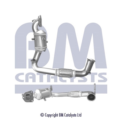 Convertor catalitic EURO 6 Ford Fiesta VII 1.1 dedicat benzina BM CATALYSTS EURO 6 1100.0 cm³