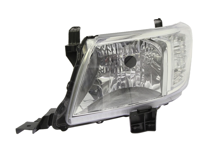 Far Stanga DEPO H4 Electric Fara Motoras Insert Argintiu Semnalizator Transparent Toyota Hilux VII