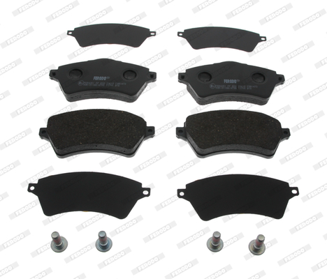 Set placute frana Fata cu lacat piulita actiune LAND ROVER FREELANDER I NISSAN NAVARA RENAULT ALASKAN 62.1mm 132.0mm 18.4mm FERODO