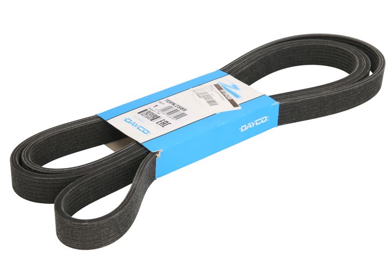 Curea transmisie cu caneluri DAYCO Multi-V-belt 7PK2569 2569mm 7 nervuri compatibil VW