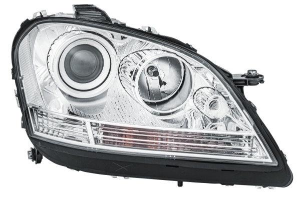 Far Dreapta HELLA Halogen Cromat Mercedes M W164 PY21W WY5W H7 H7 Transparent 12V 5 Functii Luminoase