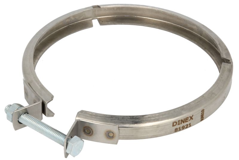 Colier sistem esapament DINEX Clema esapament 151mm-127mm aluminiu Volvo 127mm diametru 25mm înălțime 151mm lățime